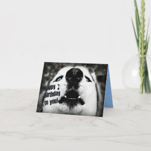 Humant födelsedagshälsningskort kort