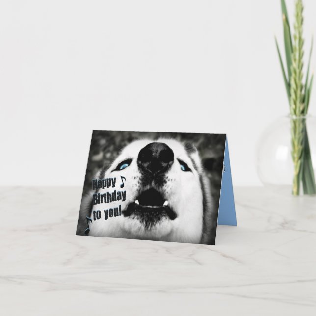 Humant födelsedagshälsningskort kort (Framsida)