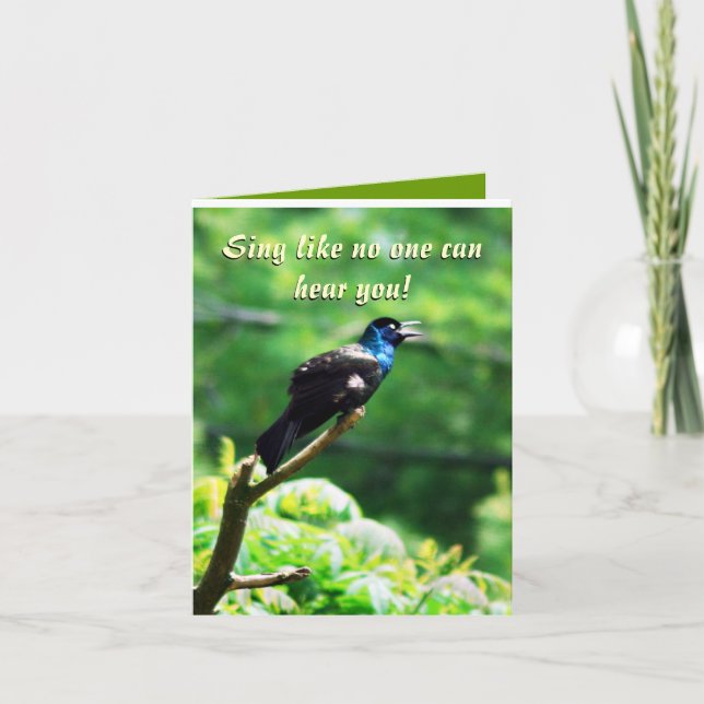 Humant födelsedagshälsningskort kort (Framsida)