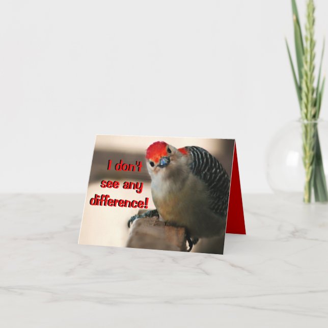 Humant födelsedagshälsningskort kort (Framsida)