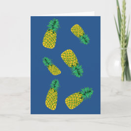 Humant födelsedagskort för ananas kort