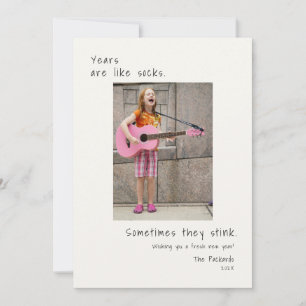 Humant foto nytt år julkort