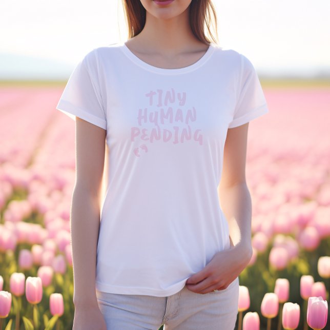 Humant gravid-fingeravtryck rosaT-skirt T Shirt (Skapare uppladdad)