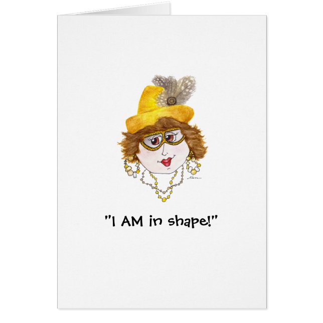 Humant i form av Dam-kort OBS Kort (Framsidan)