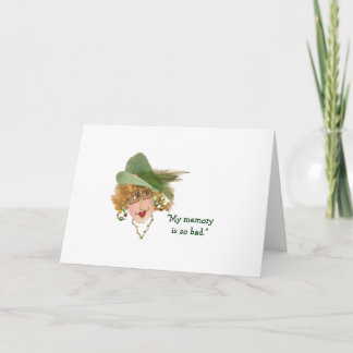 Humant inbyggt födelsedagskort kort