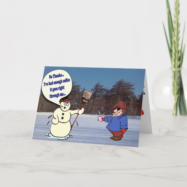 Humant julkort helgkort (Framsida)