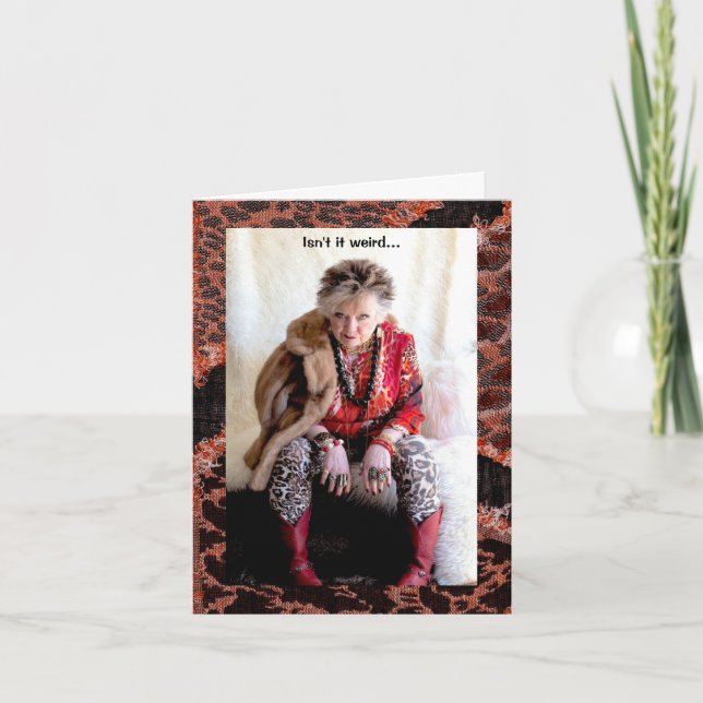 Humant Lämnat och Höger-gratulationskort för Hände Kort (Framsida)