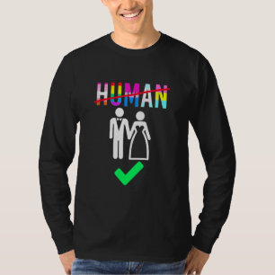 Humant LGBT Flagga månad för Högerna Marr T Shirt