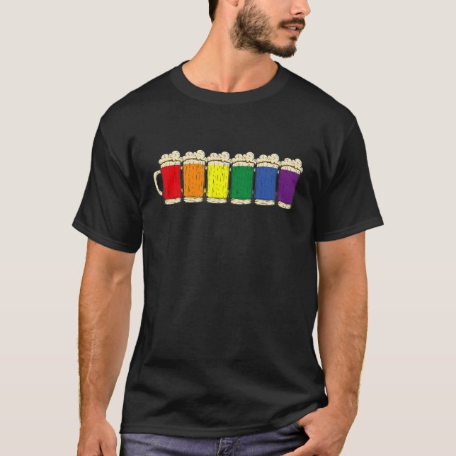 Humant Pride Monat Lgbtq+ Beer Påstående LGBT T Shirt (Framsida)