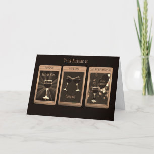 Humant Tarot Card Vin födelsedag Kort