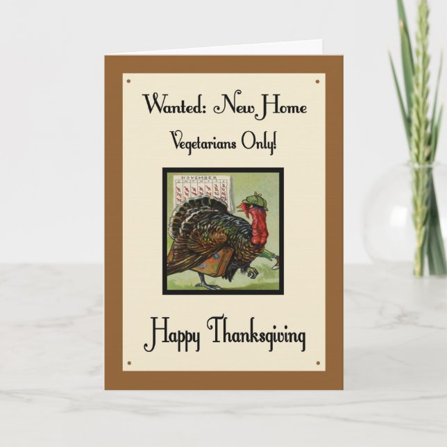 Humant Thanksgiving Day Card Helgkort (Framsida)