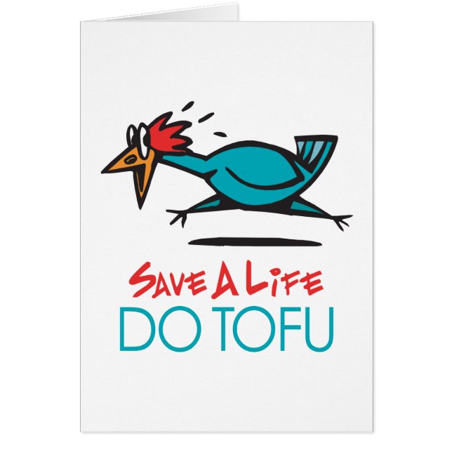 Humant Tofu-design Hälsningskort (Framsidan)