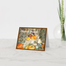 Humant turkiskt Thanksgiving-kort