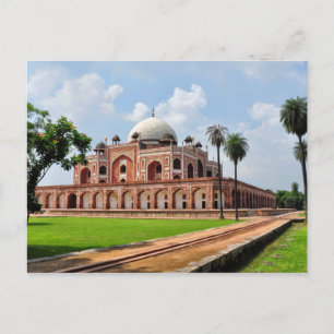Humayuns grav i Delhi, Indien Vykort
