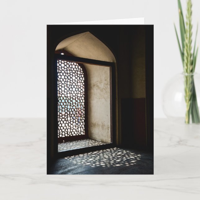 Humayuns Grav i New Delhi Kort (Framsida)