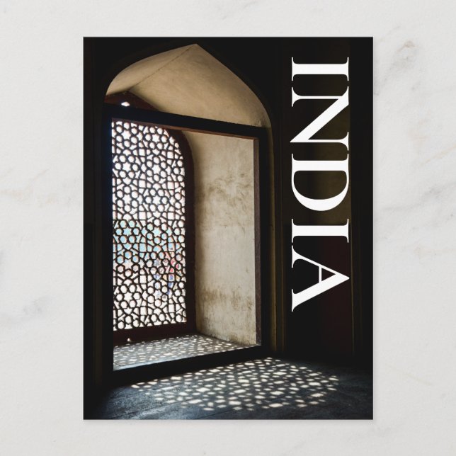 Humayuns Grav i New Delhi Vykort (Framsida)