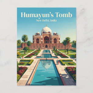 Humayuns grav India Vykort