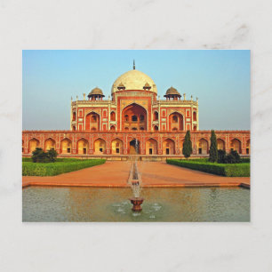 Humayuns Grav och Garden, Delhi, Indien Vykort