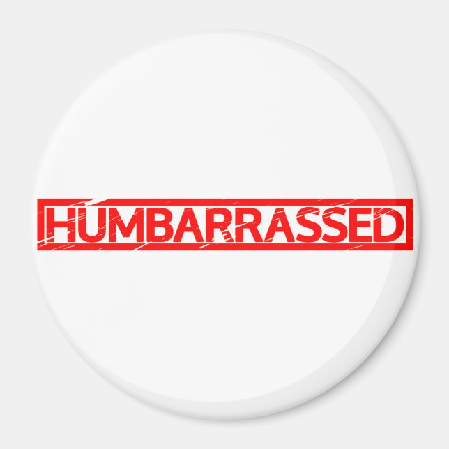 Humbarraserad Frimärke Magnet (Framsidan)