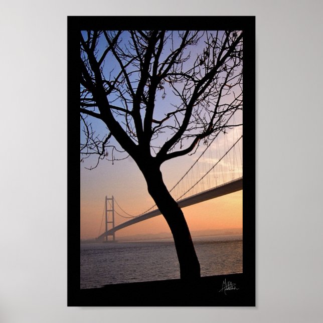 Humber Bridge #4 [Skriv ut] Lodrät Poster (Framsidan)
