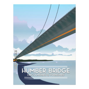 Humber Bridge, Lincolnshire & Yorkshire Fototryck