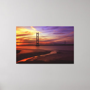 Humber Bridge Sunset Canvastryck