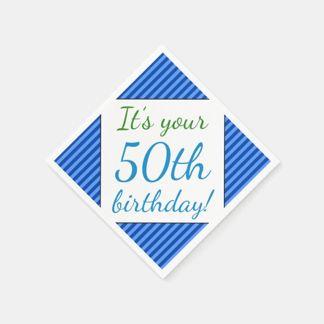 Humble 50th Birthday Papper Napkins Pappersservett (Hörn)