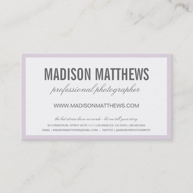 HUMBLE | AFFÄRSKORT VISITKORT (Framsida)