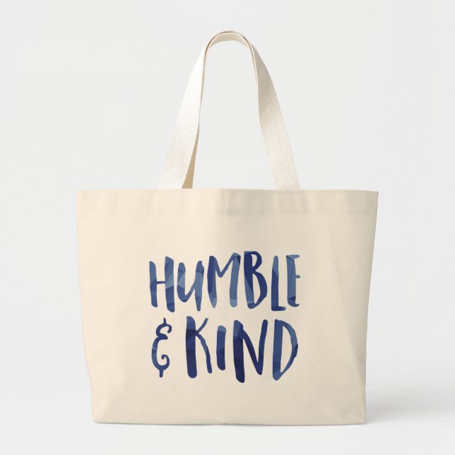 Humble and Kind Geometric Typography - GLS Jumbo Tygkasse (Framsidan)