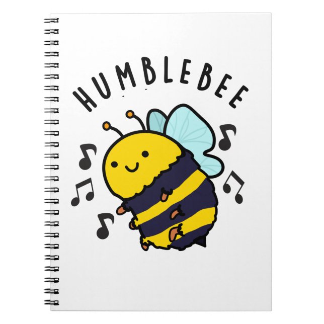 Humble Bee Funny Bumblebee Pun Anteckningsbok (Framsidan)