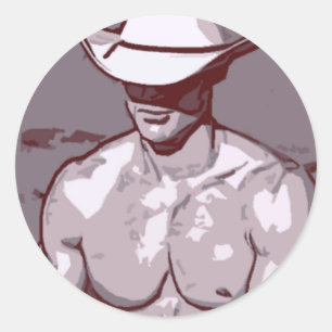 Humble Cowboy Runt Klistermärke