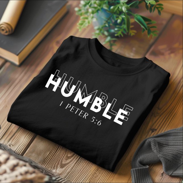 Humble för manar and Women Christian T-Shirt (Skapare uppladdad)