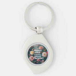 Humble Hero in Nature's Grand Symphony Swirl Silverfärgad Nyckelring
