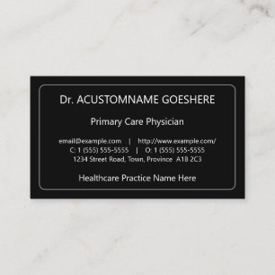 Humble, Medical Specialist Affärskort Visitkort