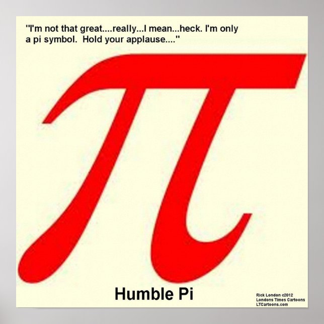 Humble Pi är Square Funny Poster (Framsidan)