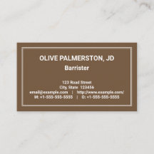 Humble, Professionell Attorney Affärskort