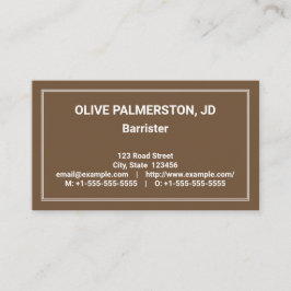 Humble, Professionell Attorney Affärskort Visitkort