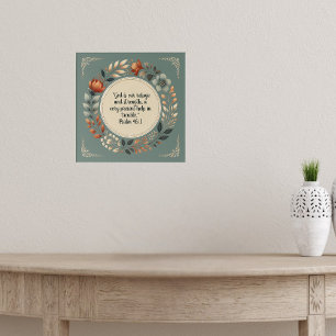 Humble Wandeble Bible Verse Anpassade Poster