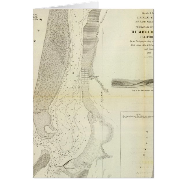 Humboldt Bay, Calif Hälsningskort (Framsidan)