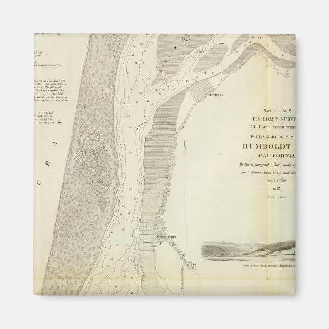 Humboldt Bay, Calif Magnet (Framsidan)