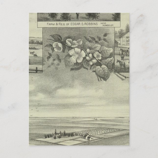 Humboldt Kansas Vykort (Framsida)