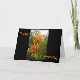 Humboldt Lilies Sunburst Birthday Kort
