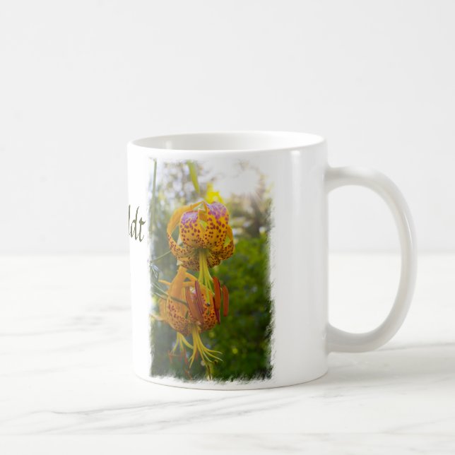 Humboldt Lilies Sunburst on White Kaffemugg (Höger)