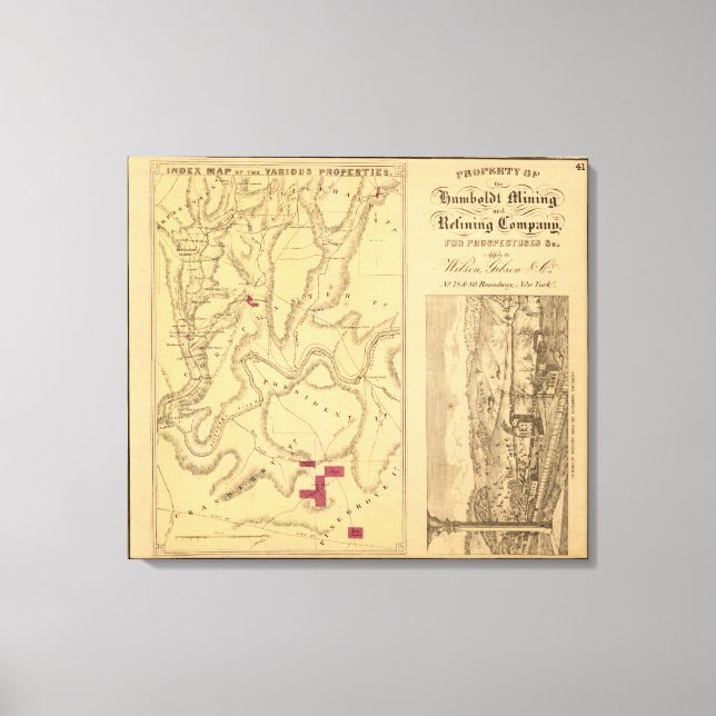 Humboldt Mining & Ref Co. Canvastryck (Framsida)