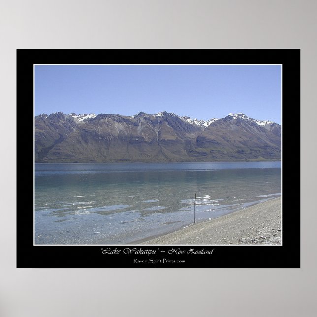 "HUMBOLDT MOUNTAINS, NZ" FotoPoster Poster (Framsidan)