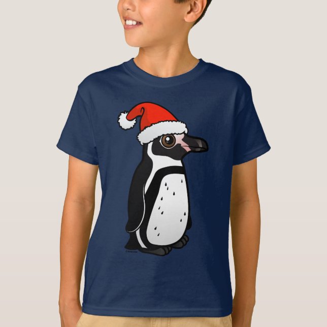 Humboldt Penguin Santa T-shirt (Framsida)