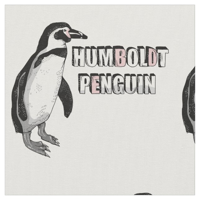 Humboldt penguin tyg (Närbild)