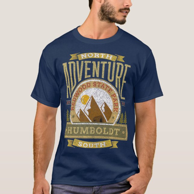 Humboldt Redwood s Humboldt State Park T Shirt (Framsida)