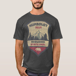Humboldt Redwood Souvenir Campground Redwood T Shirt
