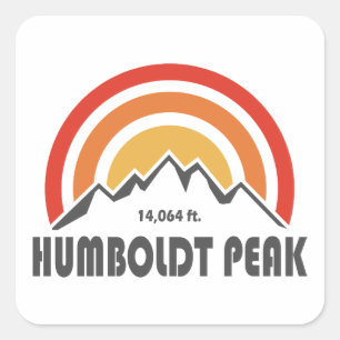 Humboldt-topp Fyrkantigt Klistermärke